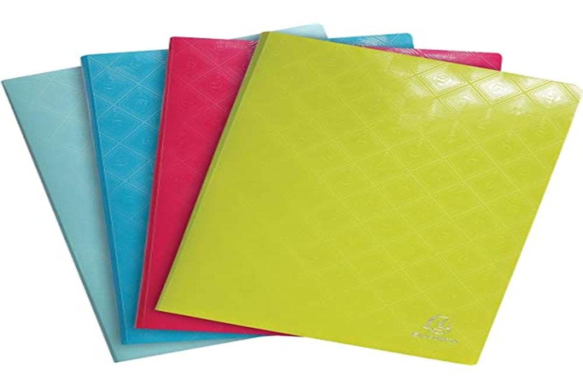 Exacompta - Ref 86230E - 1928 Collection - PP Display Book - 240 x 320mm in Size, Suitable for Displaying A4 Documents, 30 Pockets, 60 Viewing Pages - Assorted Colours