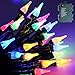 Twinkle Star 50 LED 17ft Christmas String Lights, Upgrade Mini Clear Fairy Lights Battery Powered, Green Wire String Light for Christmas Outdoor Decoration, Multicolor