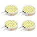Bonlux 3 Watt G8 LED Light Bulb - Ceramic G8 Bi-pin JCD Type LED 25W Halogen Replacement Bulb 120V Warm White for Under-cabinet Accent Puck Light Desk Lamp Lighting (Pack-4)