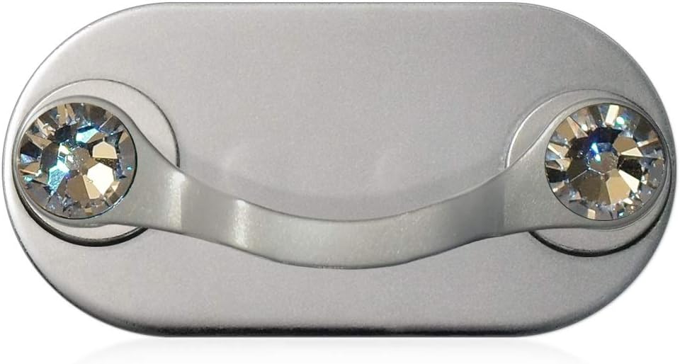 MAGB eyeglass holder (polished stainless steel with original Swarovski crystals