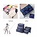 M-jump 6 Set Travel Luggage Organizer Packing Cubes, Laundry Bags & Digital Pouch, Luggage Compression Pouches(Navy Blue)