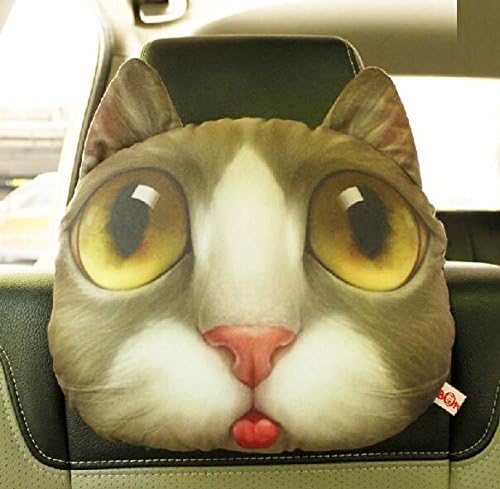 Speaking Life 3d Cat Car Headrest/car Neck Pillow for Birthdays Gifts 9x11 Inch