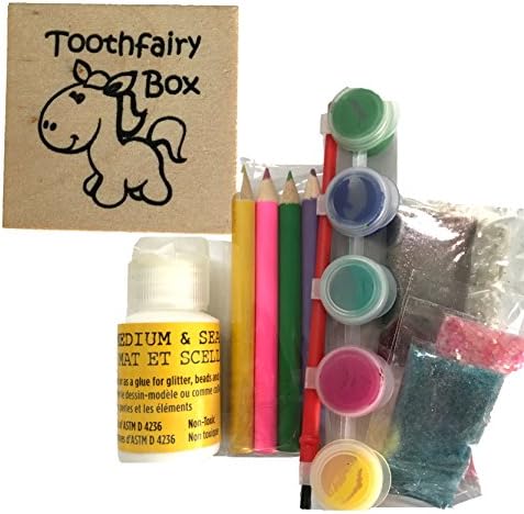 Decorate Your Own Wood Tooth Fairy Box PONY HORSE for Boys and Girls Craft Kit