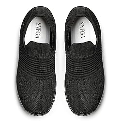 SNEGA Slip On Walking Shoes for Women - Fashion Non