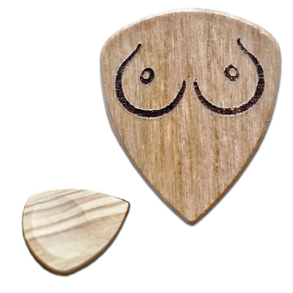 Tit Picks - The Natural and Firm, Perfectly Formed Guitar Pick Plectrum (Olive Wood)