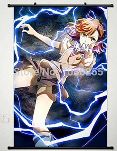 BestWeeks Home Decor Wall Scroll Poster A Certain Scientific Railgun Misaka Mikoto Cos