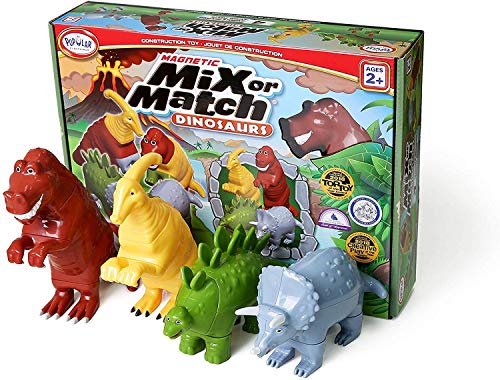 Popular Playthings Magnetic Mix or Match Construction Kits (Dinosaurs)