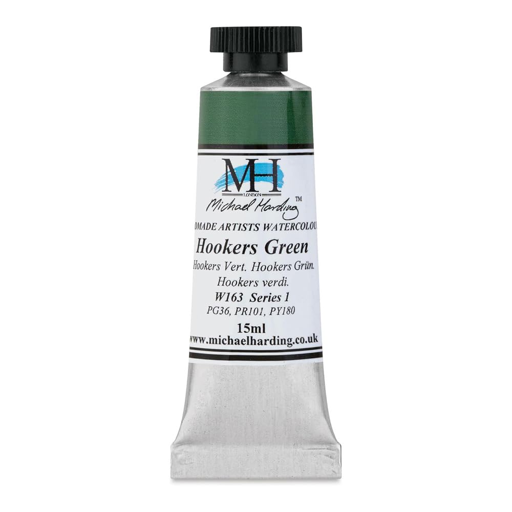 Michael Harding Professional Watercolors - 15ml Tubes (Hooker's Green)