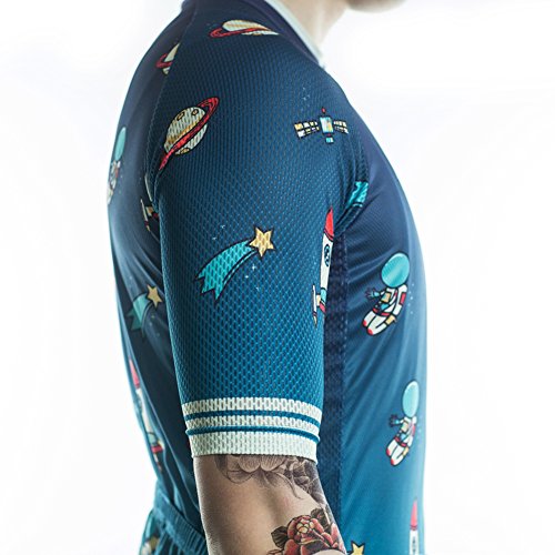 Racmmer Mens Breathable Short Sleeve Cycling Jersey Bike Shirt Cycling Clothing - Thumbnail 5