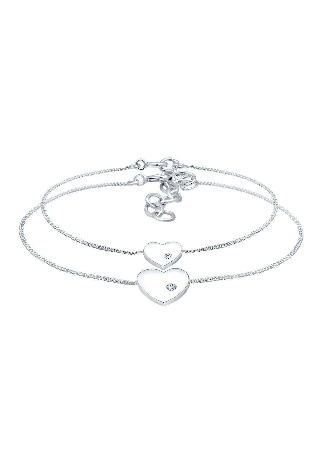 Elli Bracelet Women Mother Child Bracelet Love Connection with Crystals in 925 Sterling Silver