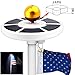 Solar Flagpole Light, Weatherproof 26 LED Solar Power Flag Pole Light, ICOCO Top Energy Saving Long-lasting Night Light (White)