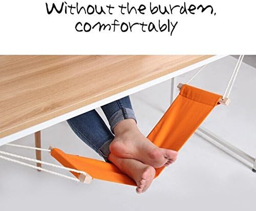 Feet Hammock eSmart New Novelty Portable Mini Office Foot Rest Stand Adjustable Desk The Foot Hammock，Put Your Foot Up On The Hammock Under The Desk Comfortable, Great