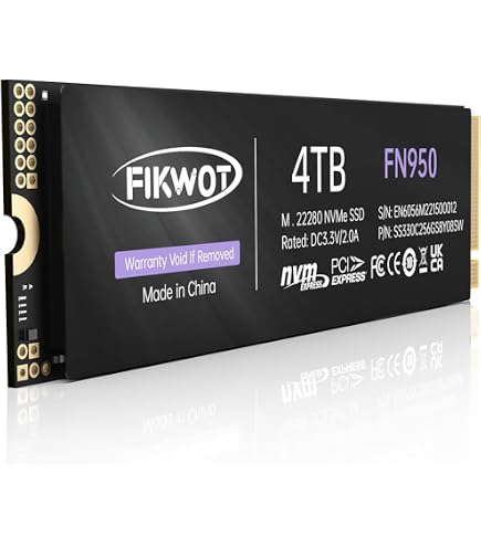 Power X PCIe Gen4 x4 M.2 2280 SSD（4TB） Amazon.com: Patriot P410 4TB Internal SSD - NVMe PCIe Gen 4x4 - M