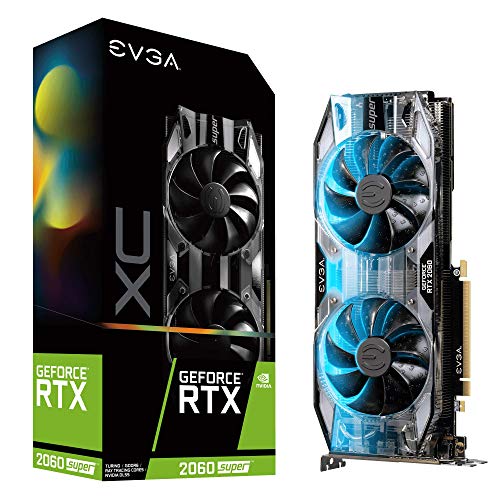 EVGA GeForce RTX 2060 SUPER XC GAMING, 8GB GDDR6, Dual HDB Fans, RGB LED, Metal Backplate, 08G-P4-3162-KR