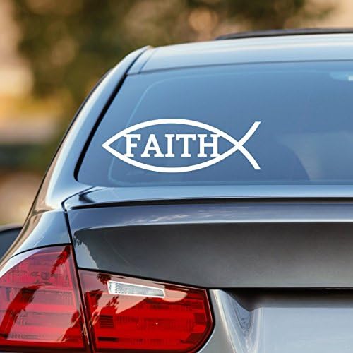 Faith Decal, Jesus Fish, Jesus Decal, Jesus Car Decal, Religious Decal, Religious Car Decal