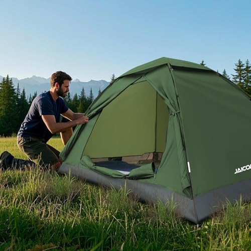 JAICOM 1-4 Person Camping Tent, Ultralight Waterproof Igloo Tents Camping Tent for 3-4 Seasons, Easy to Install, Ideal for Camping, Hiking, Beach, Climbing