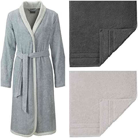 Egeria L S L Micro Touch Bath Towel Set of 3 L Women's Kimono Bath Robe Calea L/140 x 200 cm Set of 2)