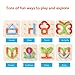 LiKee Wooden Pattern Block Alphabet & Number Puzzle Sorting and Stacking Games Montessori Educational Toy Jigsaw Puzzle for Toddlers Kids Boys Girls Age 3+ Years Old and Preschool Classroom