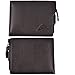 RFID Leather Mens Bifold Wallets With Slim Minimalist Card Wallet Front Pocket (brown)