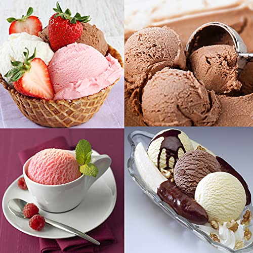 Ice Cream Scoops with Trigger Set of 3 Stainless Steel Cookie Scoop for