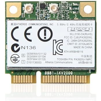 Atheros AR9832 AR5BHB116 2.4/5 GHz Single-chip 300 Mbps 802.11n MINI PCI-E Wireless Card