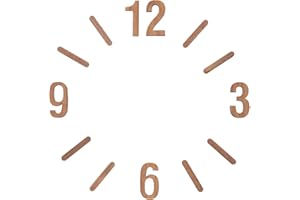 Toddmomy Clock Numbers Kit DIY 1 Inch Wooden Roman Numerals for Silent Movement Wall Clock Replacement in