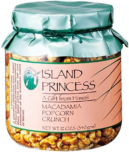 Amazon ハワイ 土産 アイランドプリンセス マカデミアナッツポップコーンクランチジャー 海外旅行 ハワイ お土産 おみやげ宅配便 食品 飲料 お酒 通販