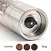 Pepper grinder and Pepper mill,Double-ended Manual 2-in-1 Salt & Pepper Shaker/Grinder/Mill with Ceramic Grinding Core,Stainless Steel Food grade Material Silver color Spice Grinder By AUOON