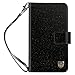 Samsung Galaxy S8 Case BENTOBEN Wallet Glitter Faux Leather Flip Case for Samsung Galaxy S8 Black