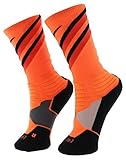 Nike Hyper Elite Chase Basketball Crew Socks Black/Lava SX4923-068