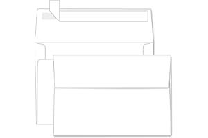A4 White Envelopes 4x6 100 Pack, Goefun 4.25 x 6.25 Invitation Envelopes Self Seal,120 GSM Printable for 4x6 Cards, Photos, Invitations, Weddings, Graduation, Baby Shower