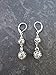 Silver filigree ball dangle earrings with Sterling Silver Leverbacks