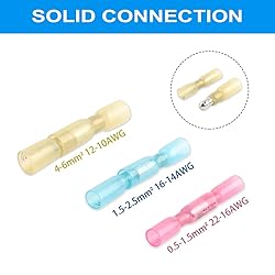 Teansic Heat Shrink Bullet Connectors, 100 Pcs