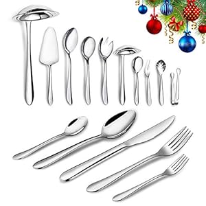 72-Piece-Cutlery-Set-with-Serving-Utensils-Elegant-Life-Stainless-Steel-Flatware-Silverware-Set-for-12-Tableware-Eating-Utensils-Dishwasher-Safe 72-Piece Cutlery Set with Serving Utensils, Elegant Life Stainless Steel Flatware Silverware Set for 12, Tableware Eating Utensils, Dishwasher Safe
