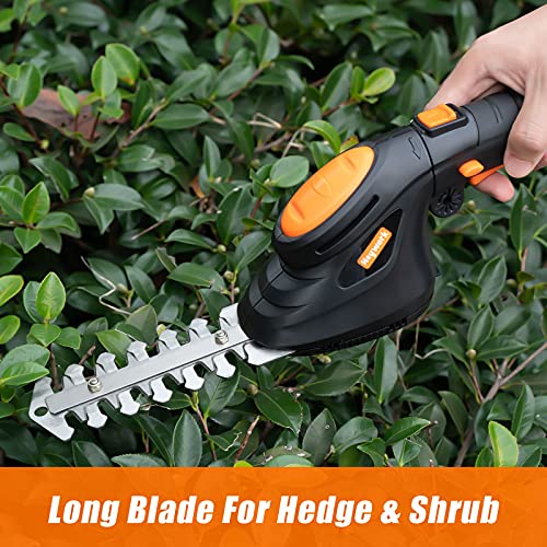Heywork Cordless Grass Shears/Shrubber Electric 2in1 Handheld Hedge