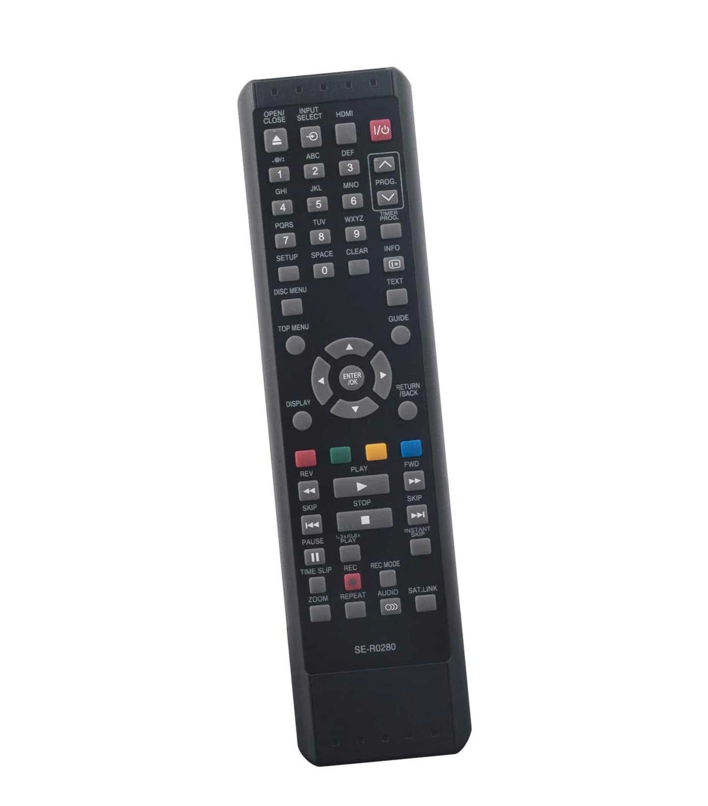 AULCMEET SE-R0280 Replacement Remote Control Compatible with Toshiba DVD Recorder Player HDMI DVB Freeview D-R17DT D-R17DTKB