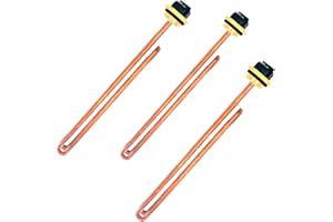 NEXJY 3PCS HE 90240 Heating Element Compatible With ECO 18 24 27 36, 9000W/240V Water Heater Element for Eco'smart 18/24/27/36 Tankless Water Heater, Brass with Anti-Oxidative Coating-15 Year Warranty