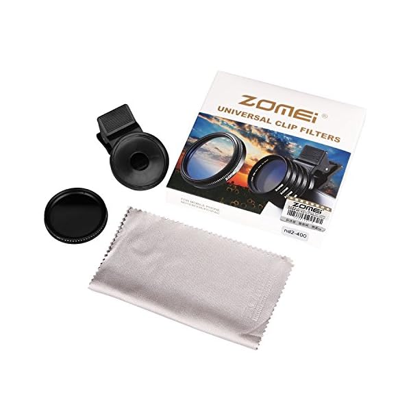 ZOMEI Einstellbare Neutral-Dichte Clip-On ND 2-400 Objektiv-Filter mit Clip für iPhone 6S, 6S Plus, Samsung Galaxy und… – Bild 7