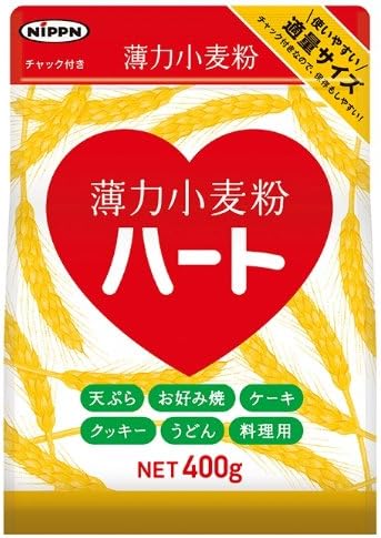 Amazon ニップン ハート 薄力粉 400g 3個 ニップン 小麦粉 通販