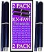 2-packs KX-FA91 Fax Film Ribbon Refill Rolls Compatible with Panasonic KX-FP205 KX-FP206 KX-FP207 KX-FP208 KX-FP215 KX-FP215E KX-FP218 KX-FP225 KX-FG2425 KX-FG2451 KX-FG2452 KX-FG2858 KX-FG2956 KXFA91