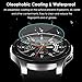 CAVN 4-Pack Screen Protectors Compatible with Samsung Galaxy Watch 46 mm Tempered Glass Waterproof Screen Cover Saver Compatible with Samsung Galaxy Smartwatch 46mm Smartwatch