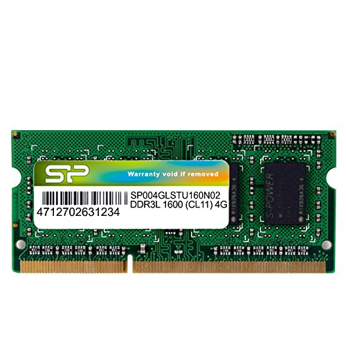 Silicon Power 4GB DDR3 PC3L-12800 1600MHz 204-Pin Laptop Memory Model SP004GLSTU160N02
