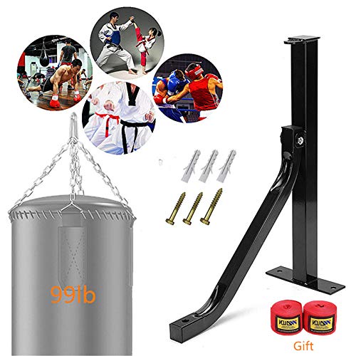 DOCYKE Wall Mount Punch Bag Bracket Heavy Bag Hanger Speed Boxing Bag