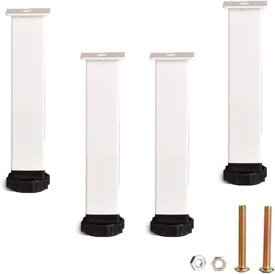 Yuany Set of 4 Adjustable Furniture Legs,Bed Legs Support Feet