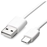 Charging & Data Cable 6 Feet Extra Long Type C for ATT ZTE Trek 2 Trek2 HD K88 Tablet White-6ft (byGalaxy)