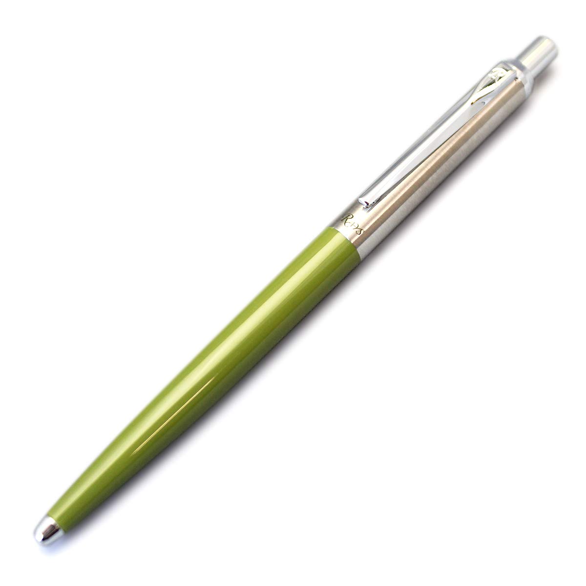 OHTO RAYS NKG-255R-OL Ballpoint Pen Made of ABS Steel and Olive Brass Clip Line Width 0.5 mm