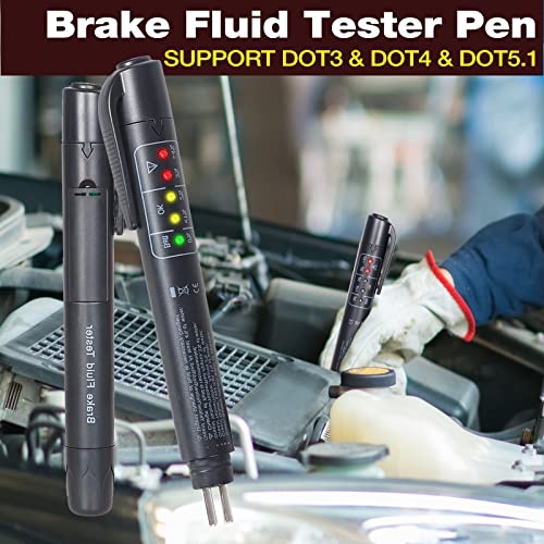 ‎KINGBOLEN Brake Fluid Tester with 5 LED Indicators,DOT 3 DOT 4 DOT 5.1
