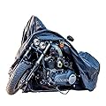 New Generation Motorcycle cover ! XYZCTEM Black XXXL Large-Best Quality Fully Waterproof Protects up to 118 inch Harley Davidson, Honda, Suzuki, Kawasaki, Yamaha from All Weather and Sun