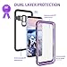 Samsung Galaxy S9 Plus Case Waterproof, Shockproof Case, Heavy Duty Clear Bumper Case with Built-in Screen Protector Desgin for Galaxy S9+ Plus (6.2 Inch,Purple)