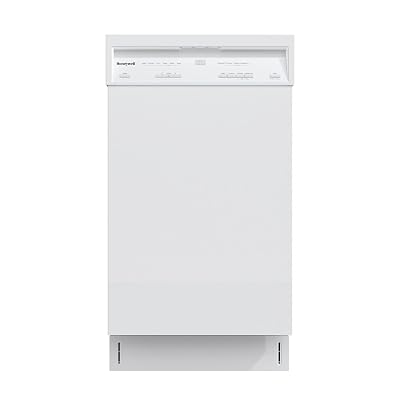 Honeywell 18 Inch Dishwasher with 8 Place settings, 6 Washing Programs, Stainless Steel Tub, UL/Energy Star- White